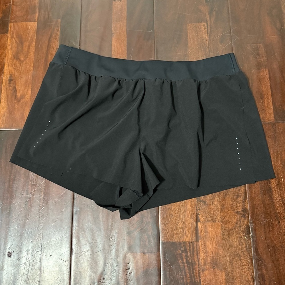 Athleta Fast Route Run Short Black Size XL